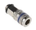 Quick Coupling Plug, Nickel-Plated Brass / Steel, 35bar, 100°C, G3/8"